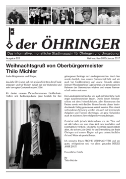 Januar 2017 - der &Ouml;HRINGER