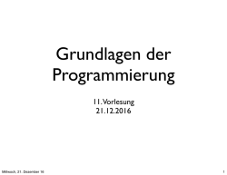 Grundlagen der Programmierung
