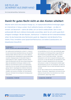 Infoblatt R+V-UnternehmensPolice