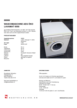 68999 waschmaschine aeg öko lavamat 6550
