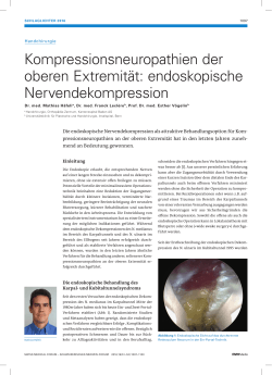 Kompressionsneuropathien der oberen Extremität: endoskopische