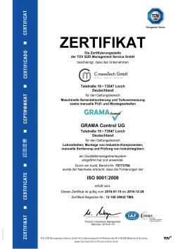 zertifikat - C-messTech GmbH