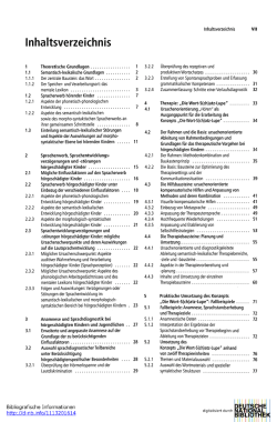 Inhaltsverzeichnis