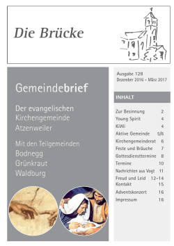 Die Brücke - in der Gemeinde Grünkraut