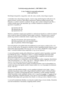 handout az &oacute;r&aacute;n megoldott feladatokkal