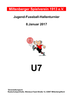 Hallenturnier U7-2017 - Miltenberger Spielverein 1913 eV