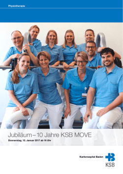 Jubil&auml;um &ndash; 10 Jahre KSB MOVE