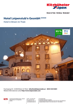 Hotel Loipenstub`n GesmbH in Brixen im Thale