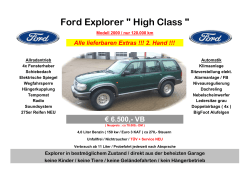 Ford Explorer " High Class "