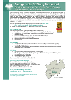 eine stellvertretende Wohngruppenleitung