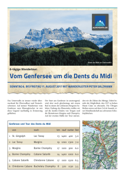 Vom genfersee um die dents du Midi