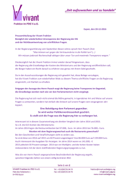 Eine Beleidigung dem Parlament gegen&uuml;ber. So wird weiter
