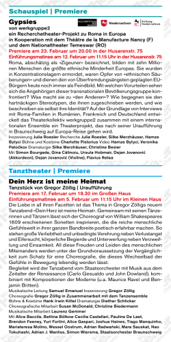 Infos - Staatstheater Braunschweig