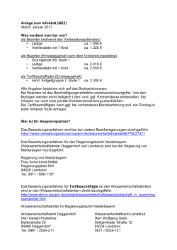 Anlage zum Infoblatt (QE2) - Wasserwirtschaftsamt Deggendorf