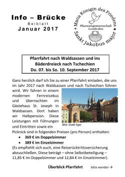 Info &ndash; Br&uuml;cke - Pfarreiengemeinschaft Gersthofen