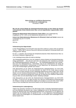 Drucksachen allgemein - Nieders&auml;chsischer Landtag