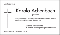 Karola Achenbach - Mannheimer Morgen