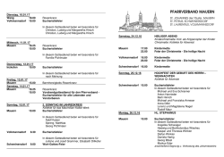 Gottesdienstanzeiger 24.12. bis 15.01.2017