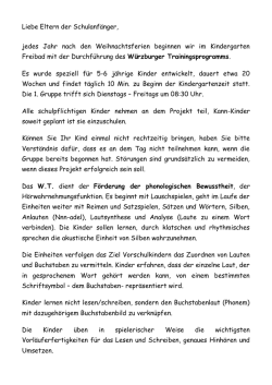 Konzept Würzburger Trainingsprogramm