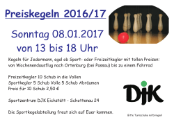 Einladung Preiskegeln - DJK Eichstätt Sportkegeln