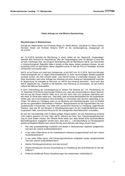 Drucksachen allgemein - Nieders&auml;chsischer Landtag