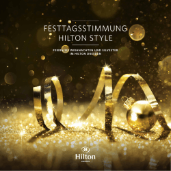 Weihnachten im Hilton Dresden - Restaurants Dresden Münzgasse