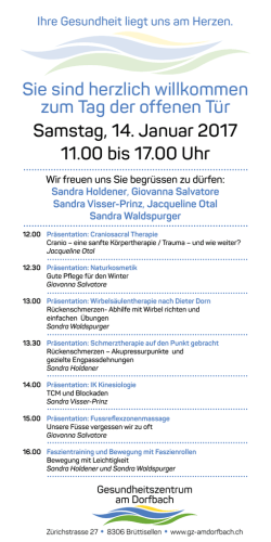 Ihre Gesundheit liegt uns am Herzen. Sie sind herzlich willkommen