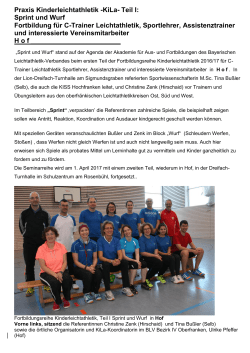 Bericht - Bayerischer Leichtathletik-Verband