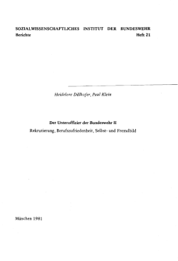 Heidelare Dillkofer, Paul Klein Rekrutierung, Berufszufriedenheit