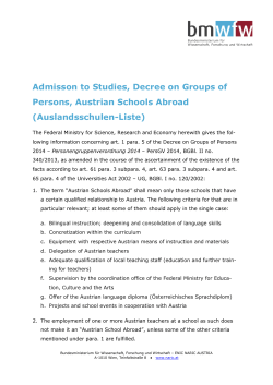 Austrian schools abroad (PDF, 2 Pages)