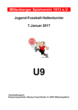 Hallenturnier U9-2017 - Miltenberger Spielverein 1913 eV