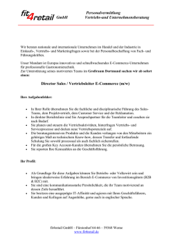 Director Sales E-Commerce (m/w)