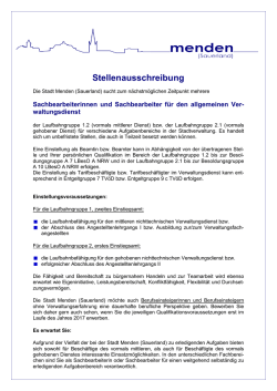 innen f&uuml;r den allgemeinen Verwaltungsdienst