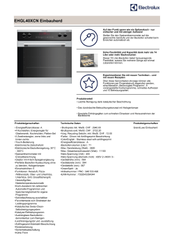 Datenblatt - Electrolux