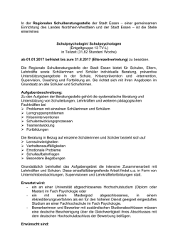In der Schulpsychologischen Beratungsstelle der Stadt Duisburg