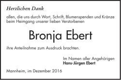 Bronja Ebert - Mannheimer Morgen