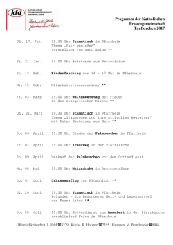 Jahresprogramm 2017