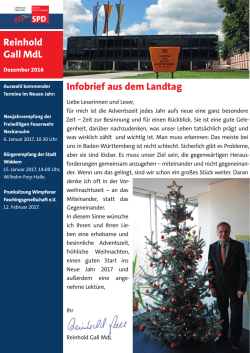 Infobrief Dezember 2016