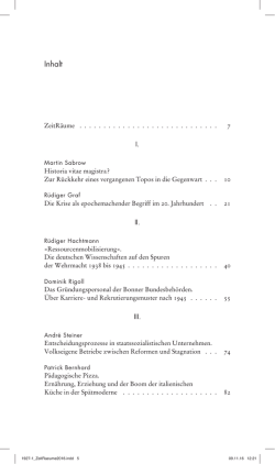 Inhalt - Wallstein Verlag