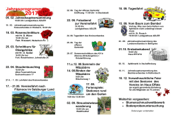 Jahresprogramm - Obst- und Gartenbauverein Goldbach