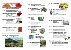 Jahresprogramm - Obst- und Gartenbauverein Goldbach