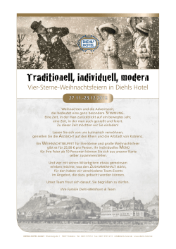 Weihnachtsflyer-pdf - Diehls Hotel Koblenz