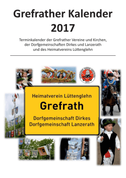 Grefrather Kalender 2017