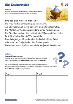 Die Zauberm&uuml;hle - Lehrerservice.at