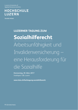 eine Herausforderung f&uuml;r die Sozialhilfe