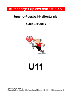 Hallenturnier U11-2017 - Miltenberger Spielverein 1913 eV