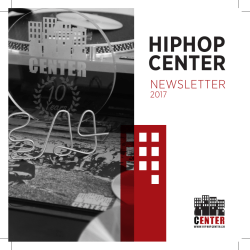 Newsletter 2017 - HipHop Centers Bern