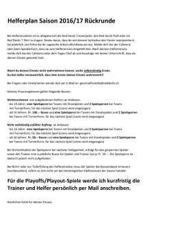Helferplan - Red Devils March