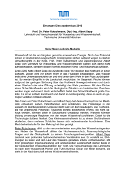 Heinz Maier-Leibnitz-Medaille f&uuml;r Prof