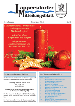 Ein besinnliches, friedvolles und segensreiches